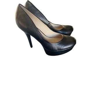 Olsenboye  Black Closed Toe Slip On High Stiletto Platform Pump  Size 10